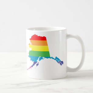 alaska stolz. gestreift. kaffeetasse