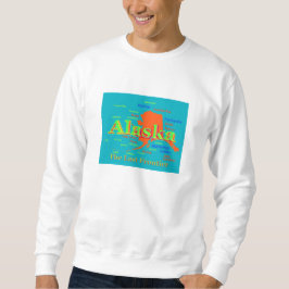 Alaska-Stolz-Karten-Silhouette Sweatshirt