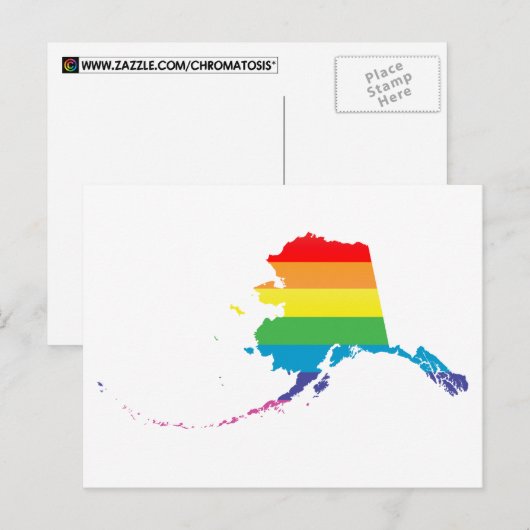 alaska Stolz. Postkarte (Vorne/Hinten)