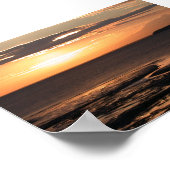 Alaska Sunset @ Cook Inlet Poster (Ecke)