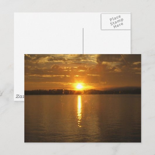 Alaska Sunset Postkarte (Vorne/Hinten)