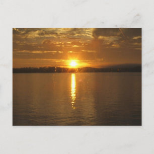 Alaska Sunset Postkarte