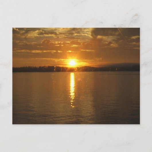 Alaska Sunset Postkarte (Vorderseite)