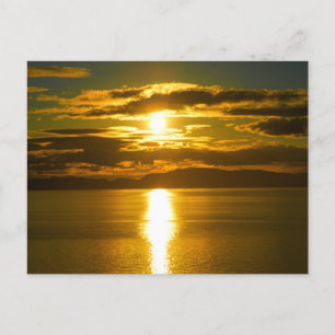 Alaska Sunset Postkarte