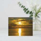 Alaska Sunset Postkarte (Stehend Vorderseite)