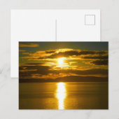 Alaska Sunset Postkarte (Vorne/Hinten)