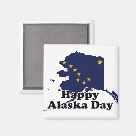 Alaska-Tag Magnet (Vorderseite/Rückseite)