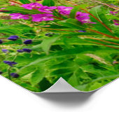 Alaska-Tal-Wildblumen Poster (Ecke)