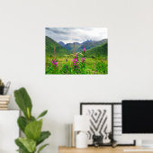 Alaska-Tal-Wildblumen Poster (Heimbüro)