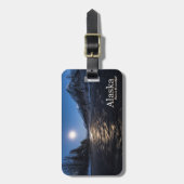 Alaska-Tanz im Mondschein Gepäckanhänger (Vorderseite vertikal)