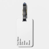 Alaska-Tanz im Mondschein Gepäckanhänger (Rückseite vertikal)