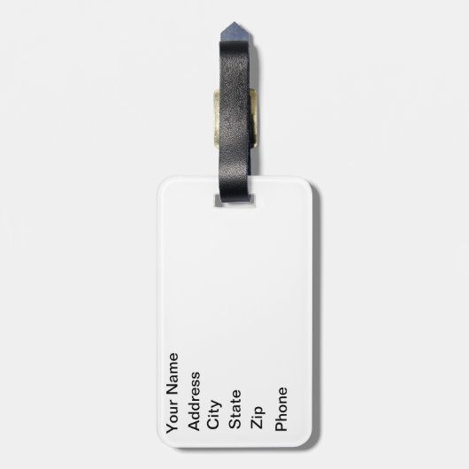 Alaska-Tanz im Mondschein Gepäckanhänger (Rückseite vertikal)