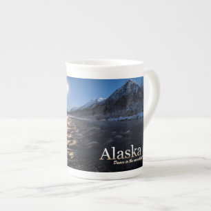 Alaska tanzt im Mondlicht Porzellantasse