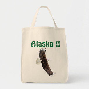 Alaska-Tasche mit Adler. Tragetasche