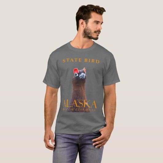Alaska Territory Bird The Willow Grouse T-Shirt (Vorne ganz)