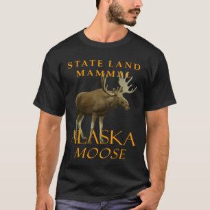 Alaska Territory Landsäugetier Der Elch T-Shirt
