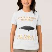 Alaska Territory Marine Mammal The Bowhead Whale Tri-Blend Shirt (Vorderseite)