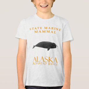 Alaska Territory Meeressäuger Der Grönlandwal Tri-Blend Shirt