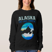Alaska The Last Frontier Dolphin Alaska State USA Sweatshirt (Vorderseite)