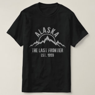 Alaska The Last Frontier Est 1959 Berge Natur T-Shirt