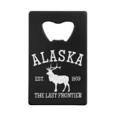 Alaska The Last Frontier Geldbeutel Flaschenöffner (Vorderseite)