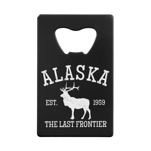 Alaska The Last Frontier Geldbeutel Flaschenöffner (Vorderseite)