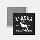 Alaska The Last Frontier Magnet (Vorderseite/Rückseite)