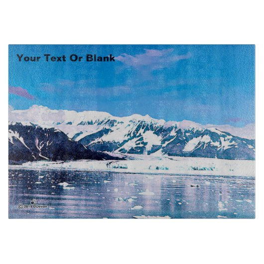 Alaska Tidewater Glacier Schneidebrett (Vorderseite)