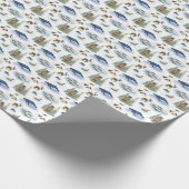 Alaska Tier-Toile (Originalfarben)  Geschenkpapier (Ecke)