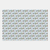 Alaska-Tiere Feiertags-Geschenkpapier Geschenkpapier Set (Vorderseite)