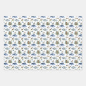 Alaska Toile-Wrap-Papier Geschenkpapier Set (Vorderseite 3)