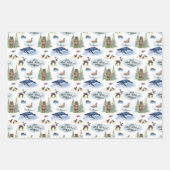 Alaska Toile Wrapping Paper Geschenkpapier Set (Vorderseite 3)