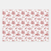 Alaska Toile Wrapping Paper Geschenkpapier Set (Vorderseite)