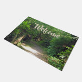 Alaska Tongass Forest Path Foto Fußmatte (Schrägansicht)