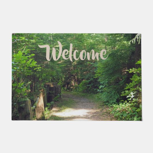 Alaska Tongass Forest Path Foto Fußmatte (Vorderseite)