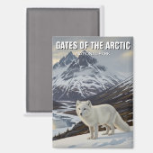 Alaska Tore des Arktischen Nationalparks Magnet (Vorderseite/Rückseite)