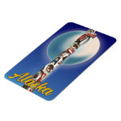 Alaska Totem Pole Travel Print Magnet (Linke Seite)