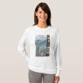 Alaska-Totempfähle - Sitka, Alaska T-Shirt (Vorne ganz)