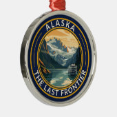 Alaska Travel Art Abzeichen Ornament Aus Metall (Rechts)