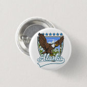 Alaska Travel Patch Button (Vorne & Hinten)