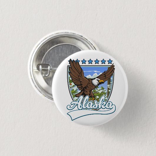 Alaska Travel Patch Button (Vorne & Hinten)