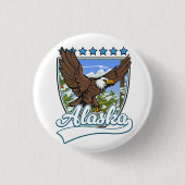Alaska Travel Patch Button (Vorderseite)