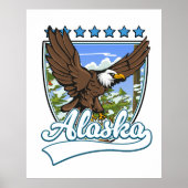 Alaska Travel Patch Poster (Vorne)