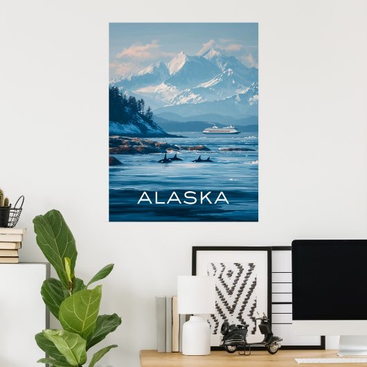 Alaska Travel Poster (Heimbüro)