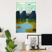 Alaska Travel Poster (Heimbüro)