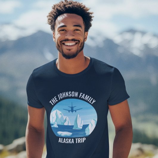 Alaska Trip Blue Glacier maßgeschneidert T-Shirt