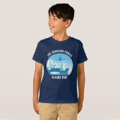 Alaska Trip Blue Glacier Maßgeschneiderte Kinder T-Shirt (Vorne ganz)