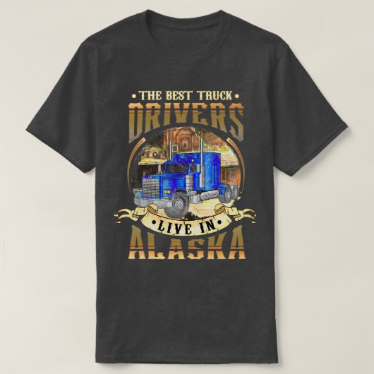Alaska Truckfahrer T-Shirt (Design vorne)