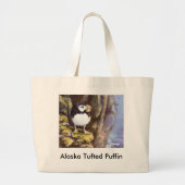 Alaska Tufted Puffin Jumbo Stoffbeutel (Vorne)