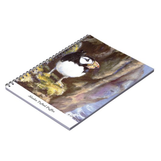 Alaska Tufted Puffin Notizblock (Linke Seite)